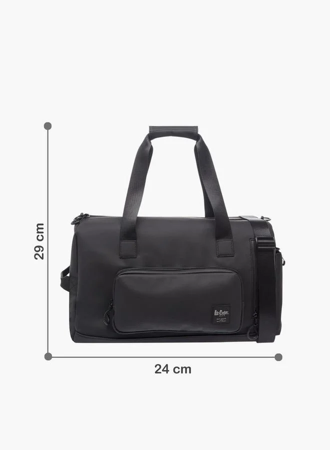 لي كوبر Solid Duffle Bag With Zip Closure And Detachable Strap